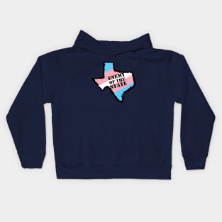 Trans Enemy of Texas Kids Hoodie